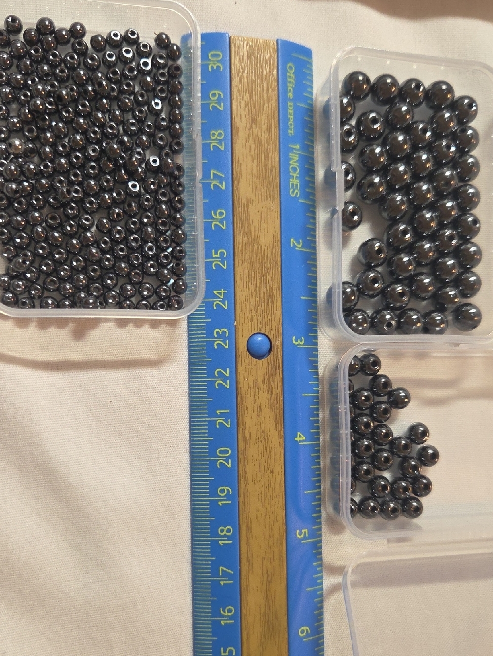 Hematite Round Beads - Shiny Metallic Black. 8,6,4 mm rounds & Donuts in 10, 8mm